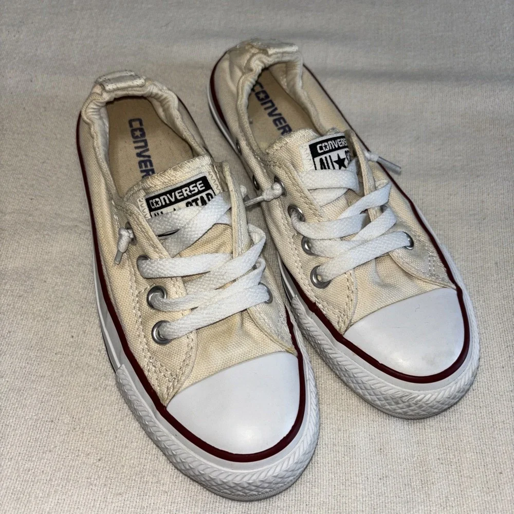 CONVERSE ALL STAR SHORELINE Slip-On White Sneakers Shoe Size 5